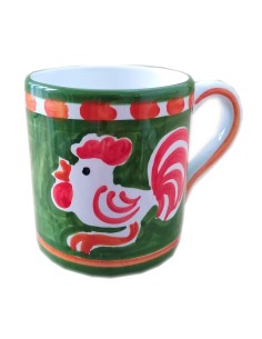 Ceramic mug Rooster Positano