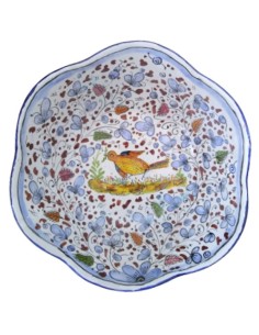 Ceramic scalopped bowl Arabesco