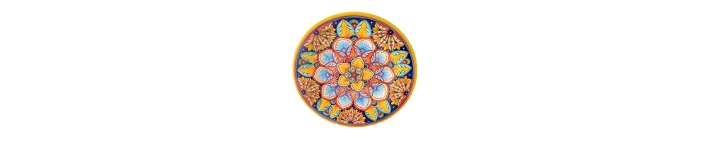 Ceramic decorative plates with Geometric pattern