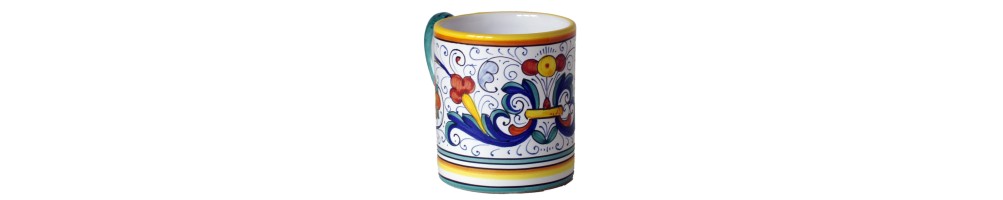 Ceramic mug with handle