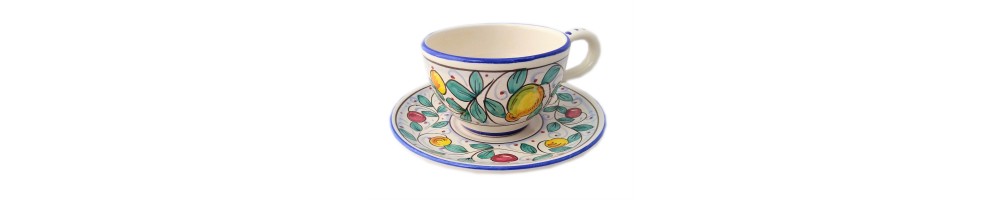 Ceramic Cappuccino cup and Saucer
